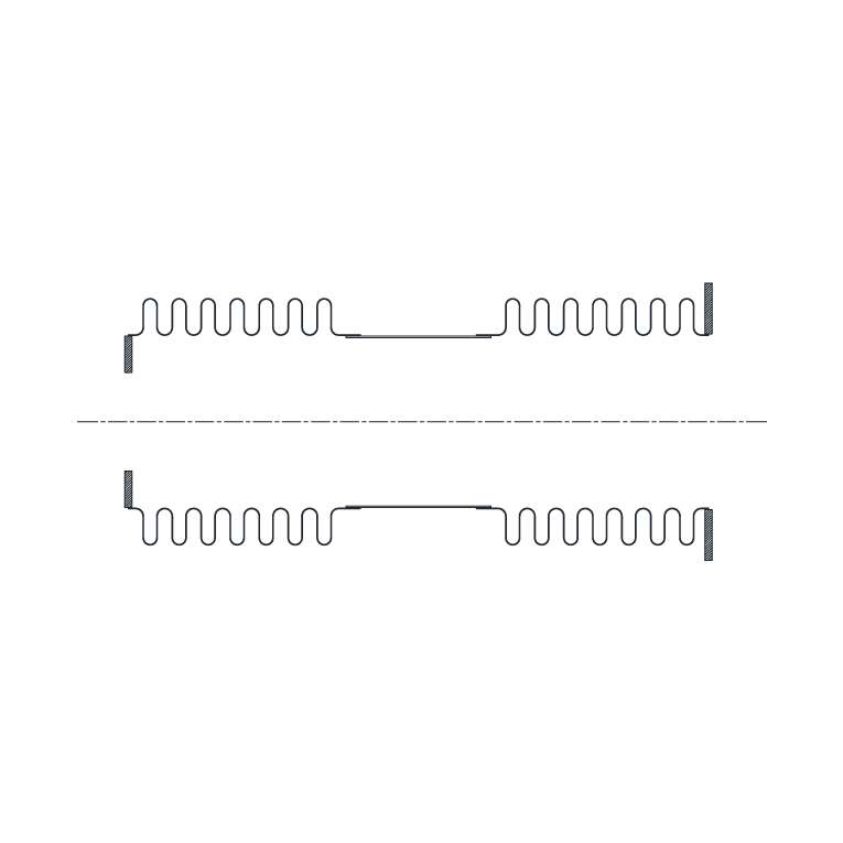 Universal bellows configuration